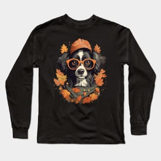 Border Collie Dog Autumn Style Long Sleeve T-Shirt